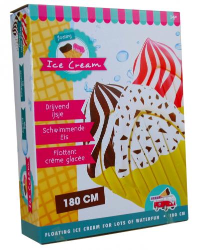 Luftmatratze Softeis - Design: Stracciatella