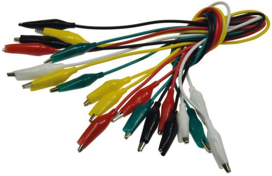 Prüfkabel Set mit Krokoklemmen 10er Set