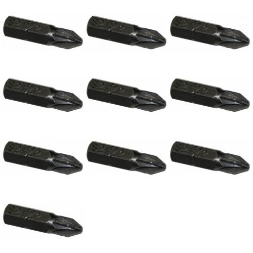 10 St�ck Bit 25mm PZ - Gr��e: PZ2
