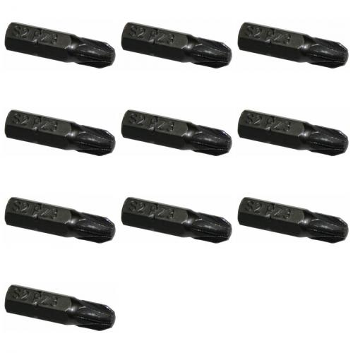 10 St�ck Bit 25mm PZ - Gr��e: PZ3