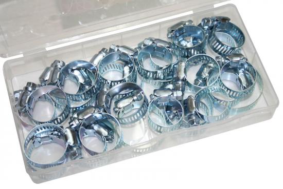 Schlauchklemmensatz 30 teilig 13-44mm