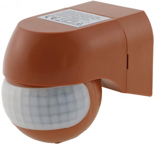 Bewegungsmelder ziegelrot 180� IP44 PIR LED geeignet