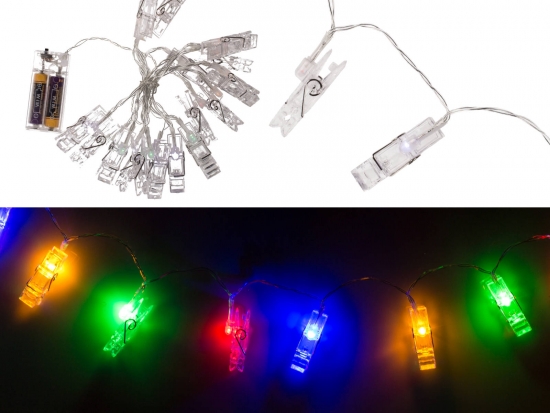 LED Lichterkette farbwechsel Fotoklammer