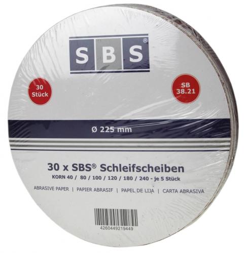 Schleifscheiben Sortiment 225mm 30 Blatt