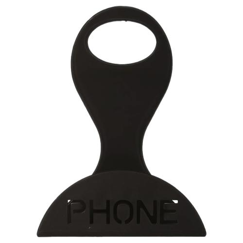 Smartphone Steckdosen Halter Ladehalterung - Farbe: schwarz