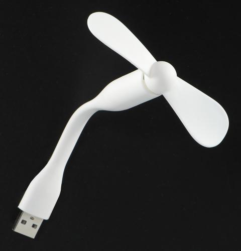 USB Ventilator für Laptop Powerbank Tablet - Farbe: weiß