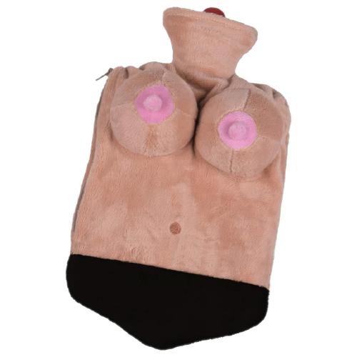 W�rmflasche Sexy Boobs Busen - Farbe: schwarz