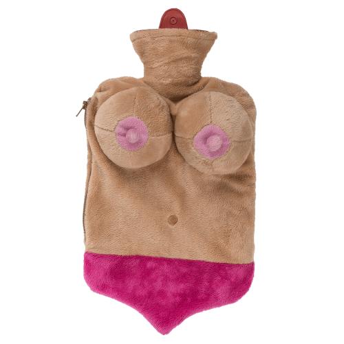 W�rmflasche Sexy Boobs Busen - Farbe: pink