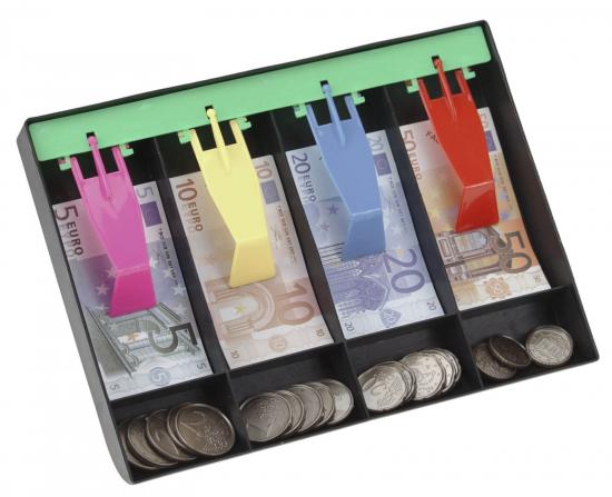 Euro Spielgeld Set mit Geldlade Kinder Kaufladen Scheine Münzen Replik