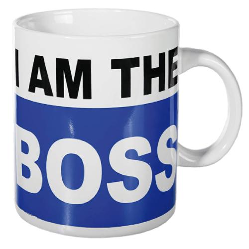 XL-Tasse i am the boss Kaffeebecher Kaffeetasse Jumbotasse