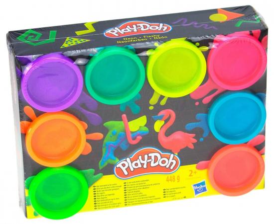 Play-Doh 8er Pack Knete Neon Farben Kinderknete