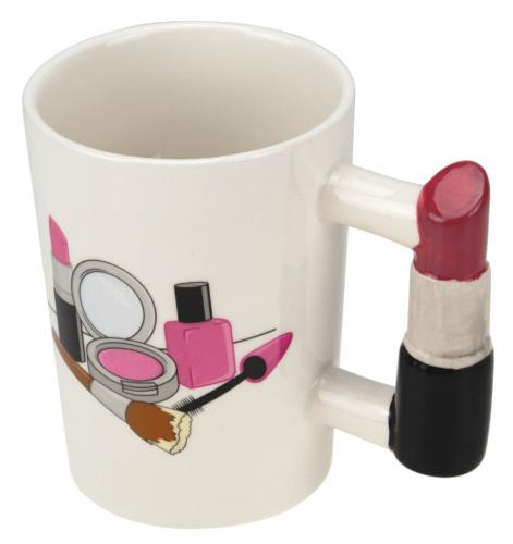 Beauty Becher Kosmetik Kaffee Tasse - Ausführung: Lippenstift