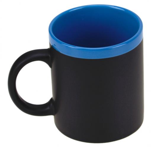 Beschreibbare Memo Kaffee Becher Tasse - Farbe: blau