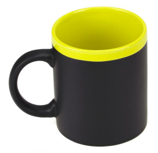 Beschreibbare Memo Kaffee Becher Tasse - Farbe: gelb