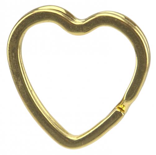 Schlsselring - Form: Herz - Farbe: gold
