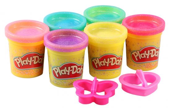 Play-Doh Glitzerknete mit Frmchen