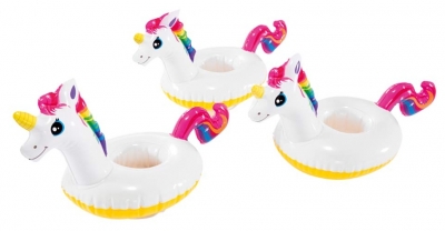 Schwimmring Becherhalter 3er Set - Design: Einhorn