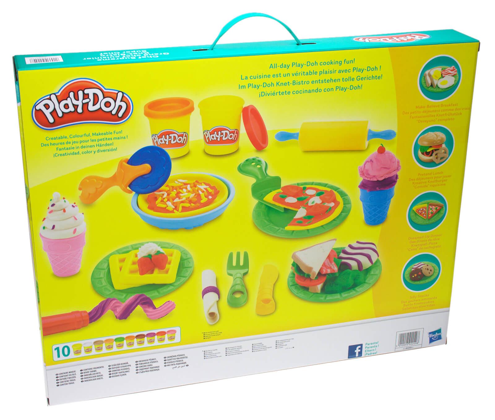 Kinderknete Set Bistro Chef Supreme XXL Knetset Knetwerkzeug Play-Doh Knete 