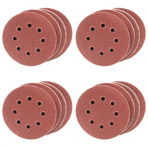 40 Blatt Klett Schleifscheiben 125mm Sortiment Korn: P40 P80 P150 P220