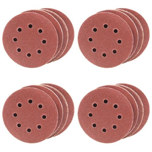 40 Blatt Klett Schleifscheiben 125mm Sortiment Korn: P60 P120 P240 P400