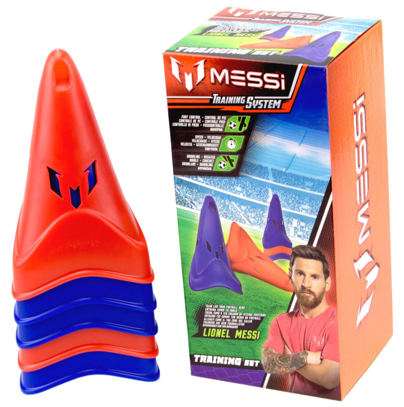 Messi Fußball Training System Kegel 5er Set Hütchen Pylonen Trainingsset 