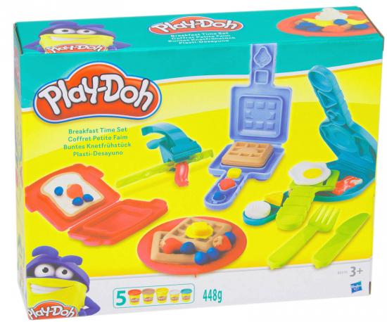 Play-Doh Kinderknete Set buntes Knetfrühstück mit Knetwerkzeug