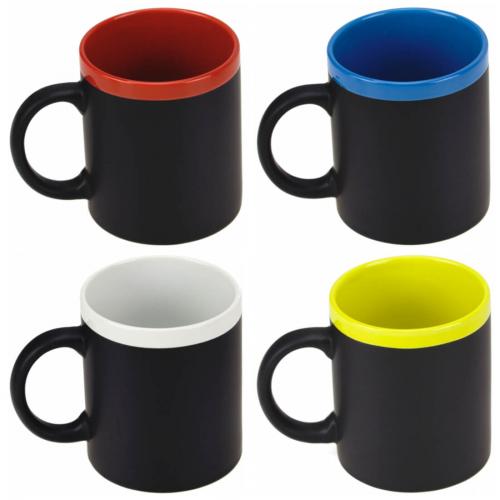 4er Set beschreibbare Memo Kaffee Becher Tasse mit Kreide