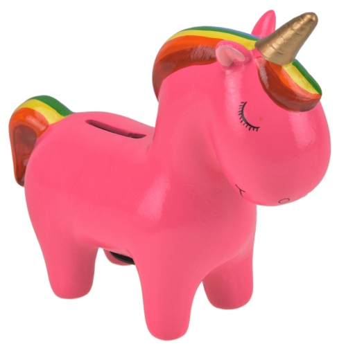 Keramik Spardose Einhorn - Farbe: pink