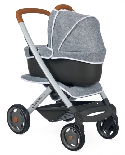 Puppenwagen Quinny grau 3in1 Sportpuppenwagen Tragekorb Buggy