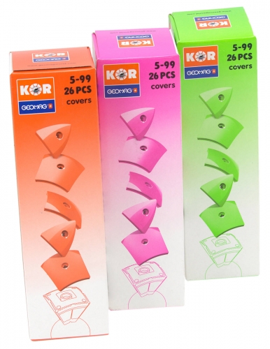 Geomag KOR Cover Set 78 teilig Farben: Rot Pink Grn