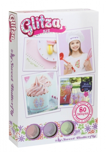 Glitza Art Sweet Butterfly mit Glitzer und 80 Tattoos