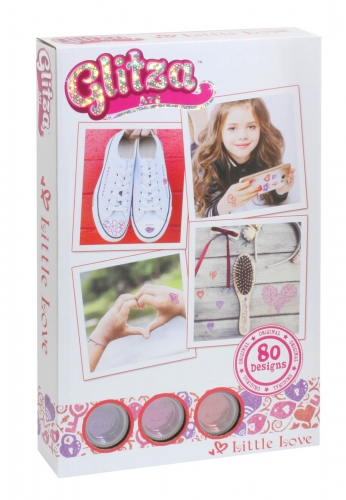 Knorrtoys Glitza Art Little Love Tattoo Set mit Glitzer und 80 Tattoos