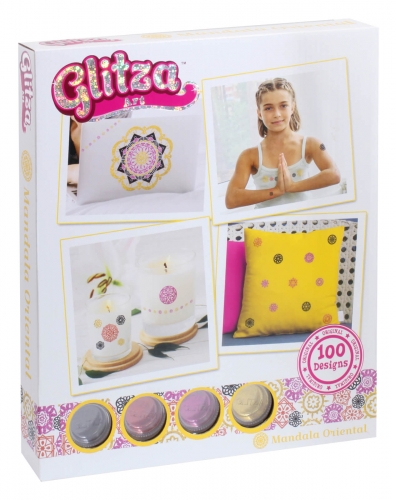 Knorrtoys Glitza Art Mandala Oriental mit Glitzer und 100 Tattoos