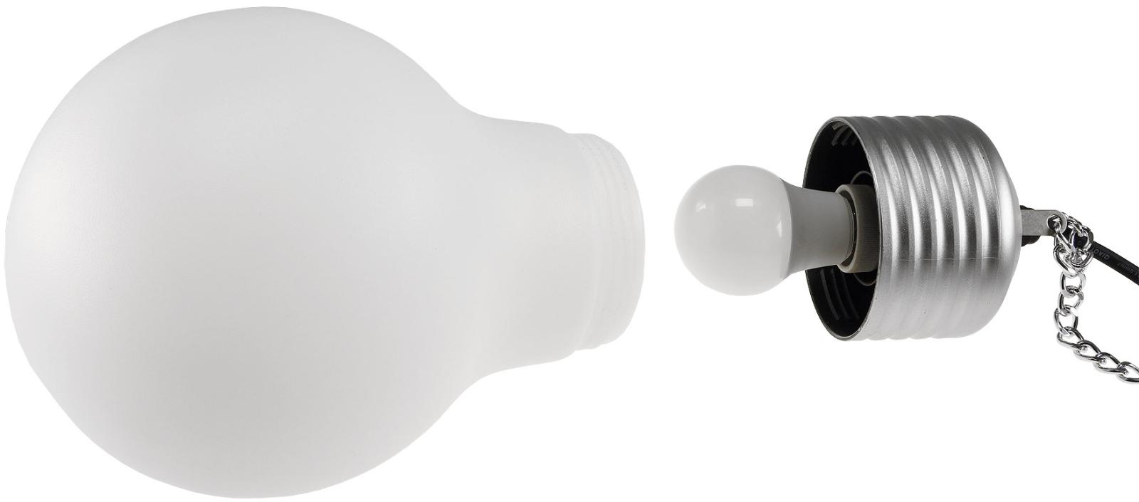 Design Hängeleuchte Glühbirne mit Farbwechsel LED Leuchtmittel RGBW und