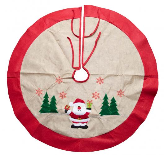 Weihnachtsbaumdecke 90cm - Motiv: Nikolaus