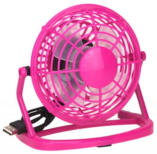 USB Tisch Ventilator - Farbe: pink
