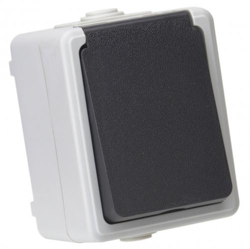 TAFF Feuchtraum Steckdose IP44 Einzelsteckdose Keller Garage