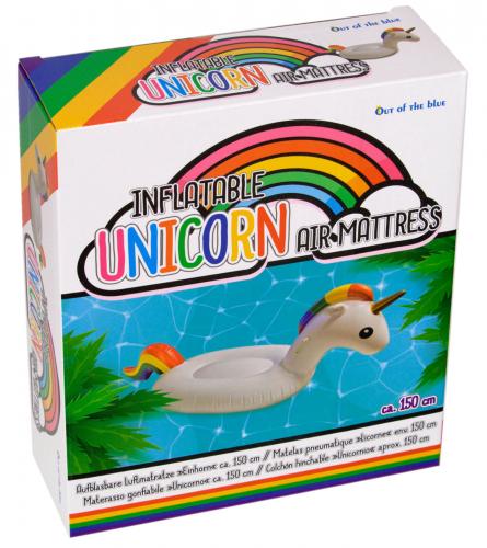 Luftmatratze Schwimmtier Einhorn Unicorn Reittier aufblasbar