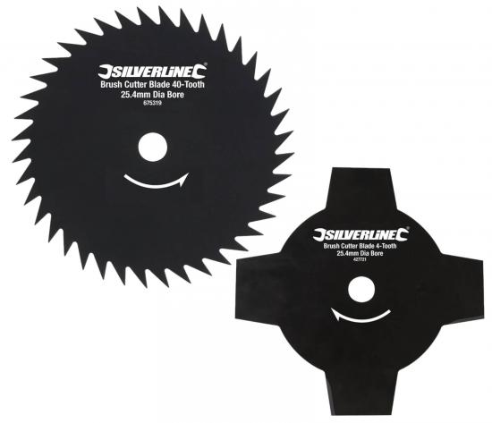 Messer fr Motorsensen Freischneider 2er Set 4-Zahn 40-Zahn