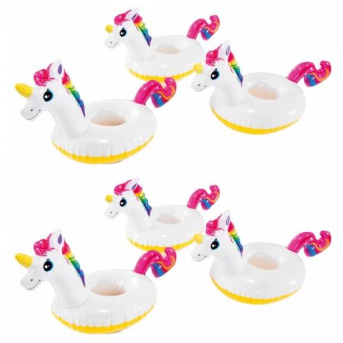 Schwimmring Becherhalter 6er Set - Design: Einhorn