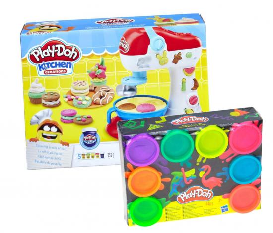 Play-Doh Kitchen Creations Küchenmaschine + 8er Pack Kinderknete
