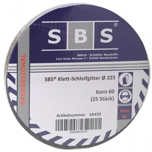 Schleifgitter 225mm 25er Pack - Korn: 60