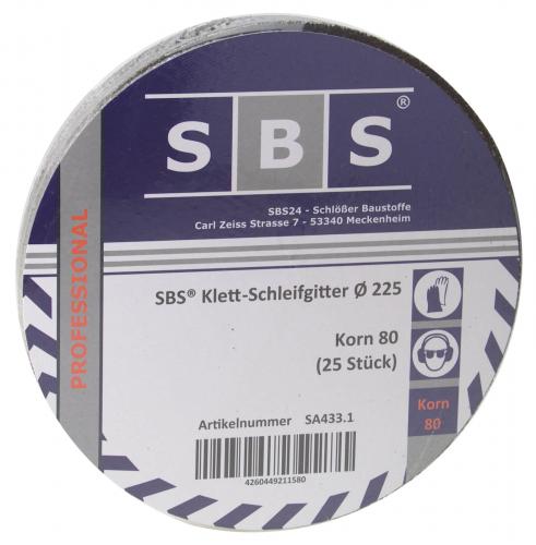 Schleifgitter 225mm 25er Pack - Korn: 80