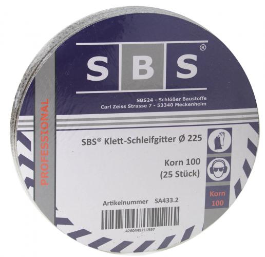 Schleifgitter 225mm 25er Pack - Korn: 100