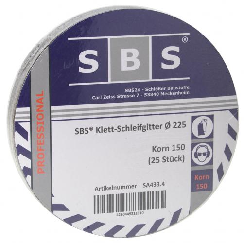 Schleifgitter 225mm 25er Pack - Korn: 150