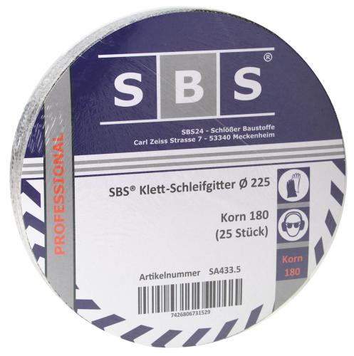 Schleifgitter 225mm 25er Pack - Korn: 180