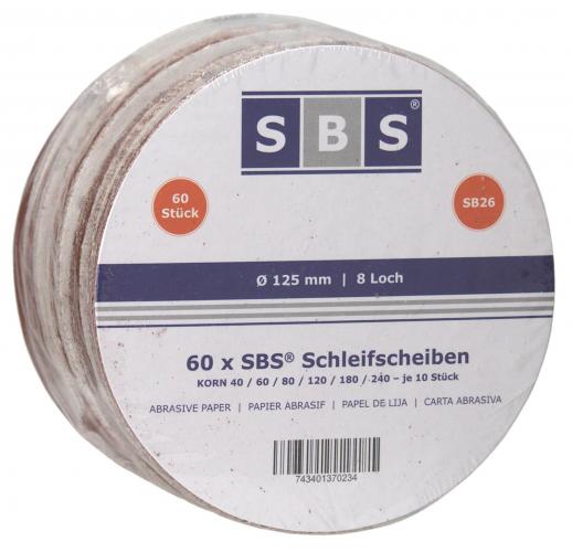 Schleifscheiben 125mm MIX 60 Blatt