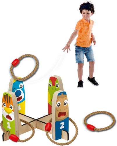 SES Creative Kegeln und Ringewerfen 2-in-1 Kinder Spielset