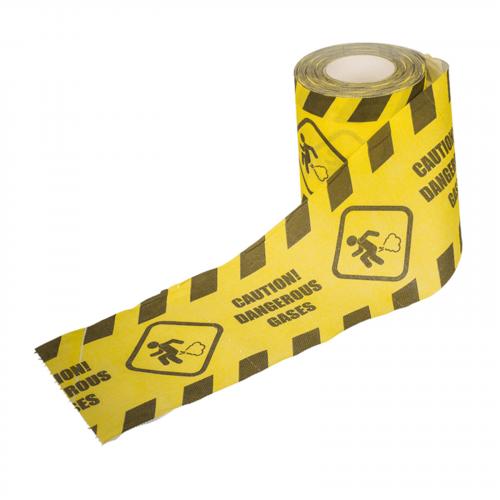 Toilettenpapier Caution Dangerous Gases mit Furz Piktrogramm