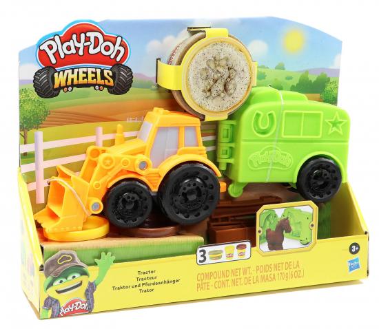 Play-Doh Wheels Traktor und Pferdeanhnger Kinder Knete Set